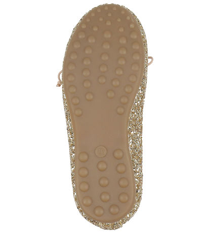 Bisgaard Ballerina Slippers - Lucy - Gold Glitter