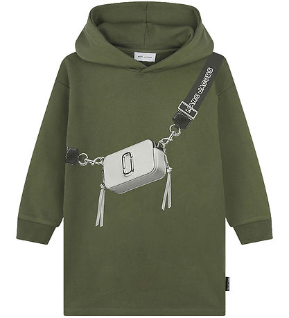 Robe en Molleton Little Marc Jacobs - Mousse d'hiver/Blanc av. S