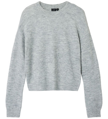 LMTD Blússa - Noos - Prjónað - NlfLodet - Light Grey Melange/14-