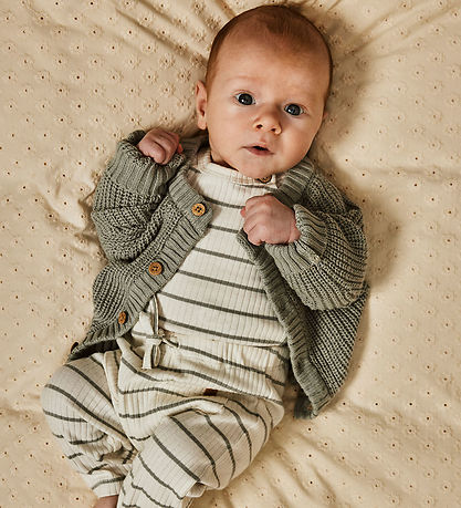 Lil' Atelier Cardigan - NbnEmlen - Knitted - Limestone