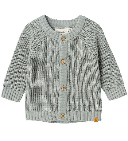 Lil' Atelier Cardigan - NbnEmlen - Knitted - Limestone