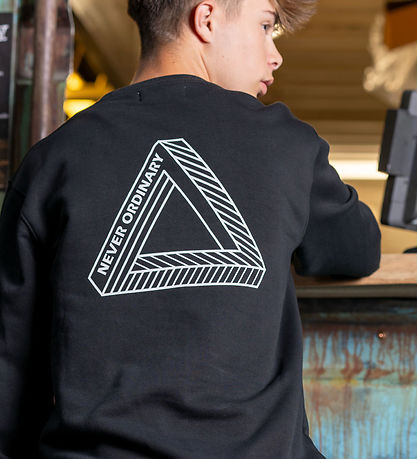 Hound Sweatshirt - Black w. Print