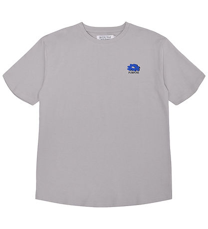Hound T-shirt - Light Grey w. Print