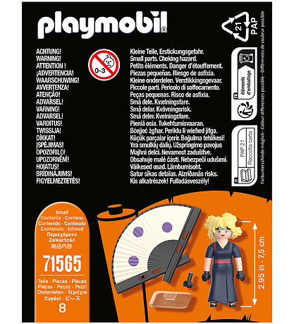 Playmobil Naruto - Temari - 71565 - 8 Partar