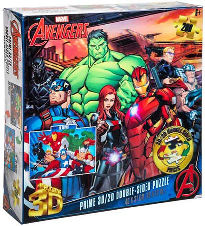 Prime 3D Puzzle Jigsaw Puzzle - 3D/3D - 200 Bricks - Avengers