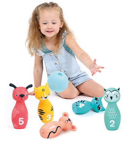 Ludi Bowling set - Animals - 6 Parts
