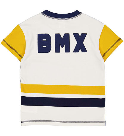 Freds World Stuttermabolur - BMX - Academy/Hvítur/Gult
