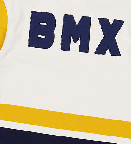 Freds World Stuttermabolur - BMX - Academy/Hvítur/Gult