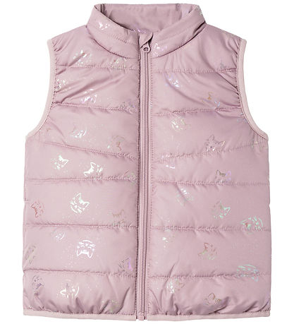 Name It Padded Gilet - NmfMylane - Mauve Shadows