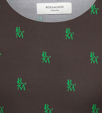 Rosemunde Bluse - Rsmn-Monogramm Green Print