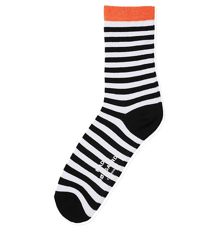 Mads Nørgaard Socken - 2er-Pack - Ana Mix - Black Stripe/White D