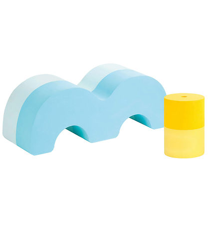 Ludi Motor blocks - Foam - Blue/Yellow