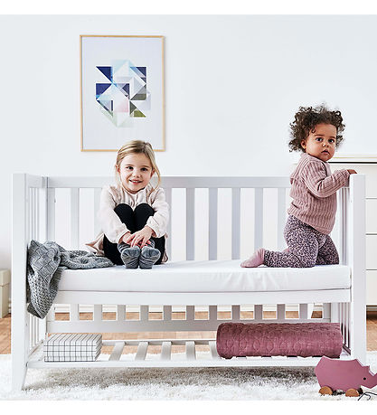 Hoppekids Babybett - Anton - 129x69x81 cm - Weiß