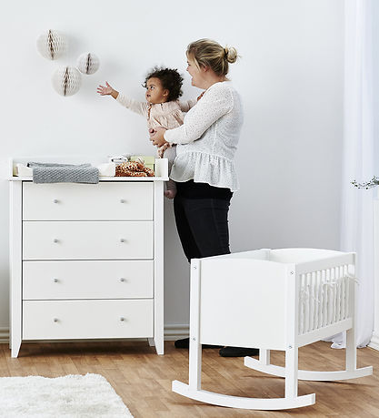 Hoppekids Wiege - 86x47x62 cm - Weiß