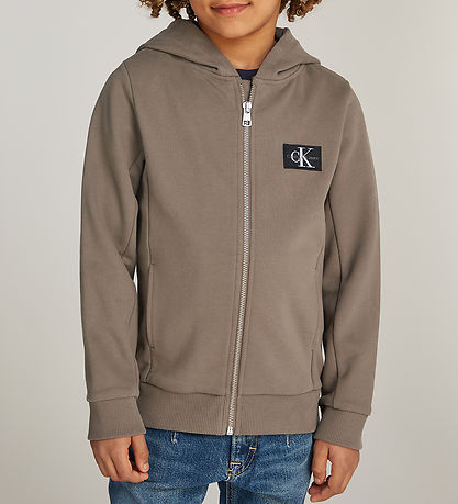 Calvin Klein Cardigan - Badge Zip - Fálki