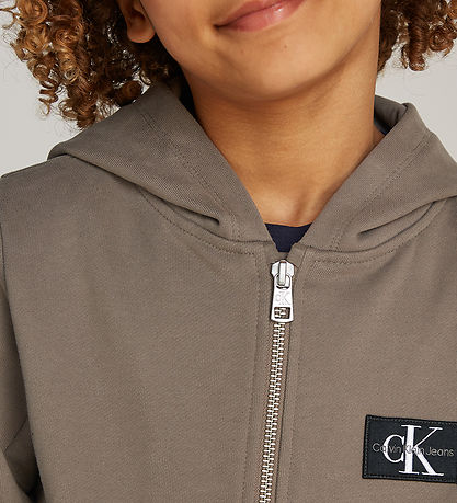 Calvin Klein Cardigan - Badge Zip - Fálki