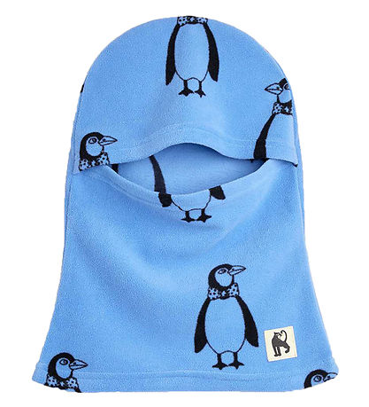 Mini Rodini Balaclava - Single Layer - Penguin Fleece - Blue