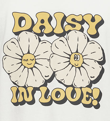 Sofie Schnoor T-shirt - White Alyssum w. Print