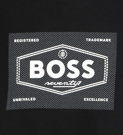 BOSS Peysa - Svart M. Hvítur