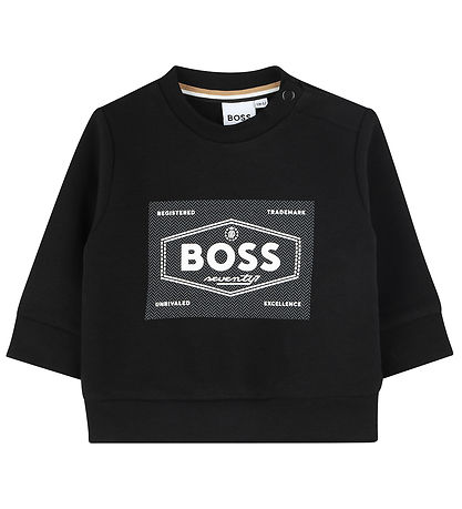 BOSS Peysa - Svart M. Hvítur