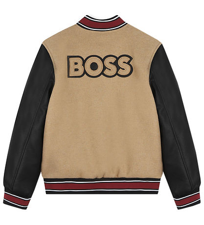 BOSS Jacket - Wool - Cookie w. Black/Red