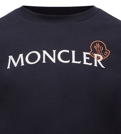 Moncler Bluse - Medium+ Blue m. Weiß