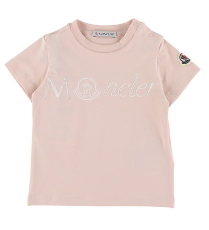 Moncler Stuttermabolur - Bleikt