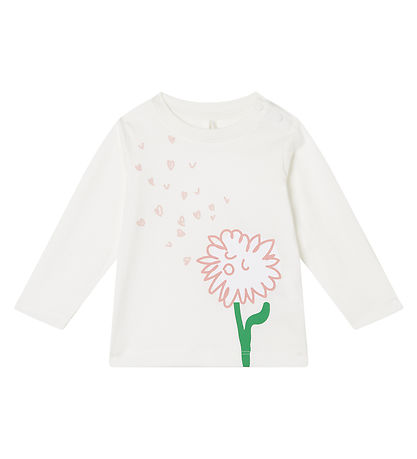 Stella McCartney Kids Blússa - Ivory M. Blóm
