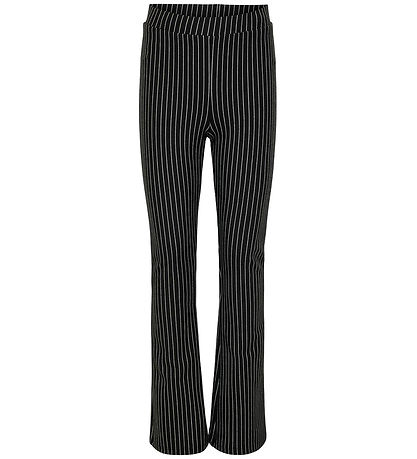 Kids Only Byxor - KogBlair Striped Flared - Black/Cloud Dansare