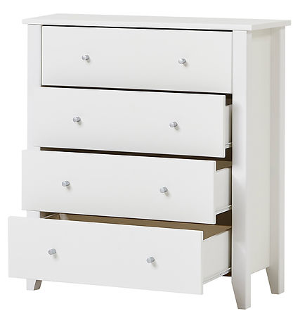 Hoppekids Commode m. 4 Laden - Christian - 94,5x84x40 cm - Wit