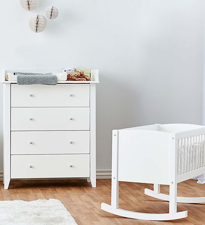 Hoppekids Commode m. 4 Laden - Christian - 94,5x84x40 cm - Wit