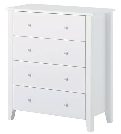 Hoppekids Commode m. 4 Laden - Christian - 94,5x84x40 cm - Wit