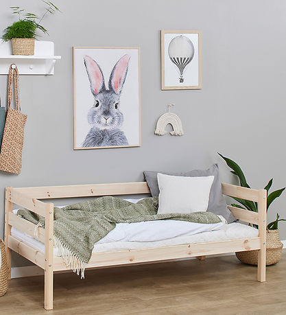 Hoppekids Juniorsäng - ECO Comfort - 166x76x65 cm - Natural Trä
