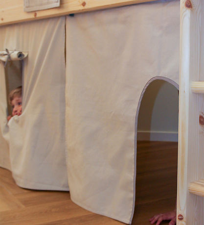 Flexa Play curtain for half height Bed - Dawn - Warm Gray