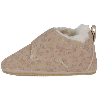 Wheat Skinntofflor m. Foder - Taj - Rose Dawn