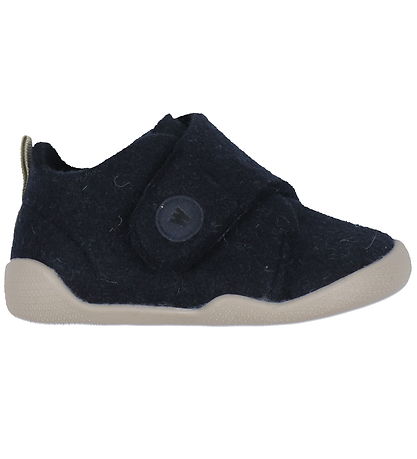 Wheat Slippers - Wool - Fleecy - Navy