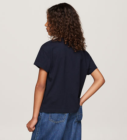 Tommy Hilfiger Stuttermabolur - Tommy Dot Þynna - Desert Ský