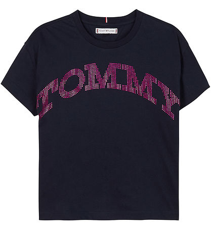 Tommy Hilfiger Stuttermabolur - Tommy Dot Þynna - Desert Ský