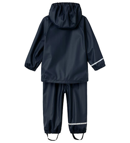 Name It Rainwear w. Suspenders - PU - NmmJetsu PeppaPig - Dark S