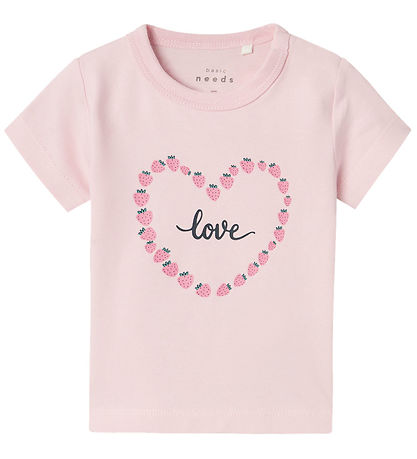 Name It Stuttermabolur - NbfVubie - Parfait Pink M. Jarðarber