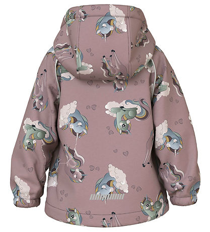 Name It Softshell Jacket w. Fleece - NmfAfla08 - Purple Dove w. 