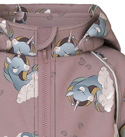 Name It Softshell Jacket w. Fleece - NmfAfla08 - Purple Dove w. 