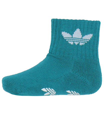 adidas Originals Socken m. Anti-Rutsch - 2er-Pack - Petroleum/Ro