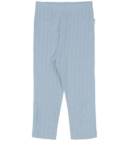 Joha Leggings - Wolle/Seide - Matt Blau