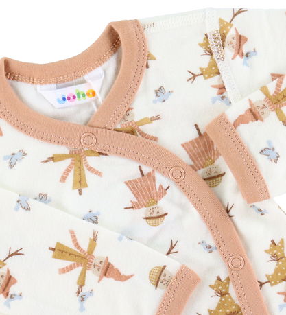 Joha Wrap samfella L/æ - Ull/Bambus - Off White