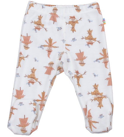 Joha Leggings m. Füße - Wolle/Bambus - Off White
