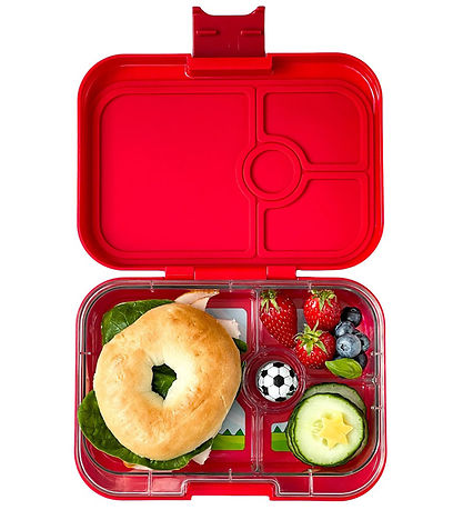 Yumbox Nestisbox M. 4 romm - Bento Panino - Wow Red Dino