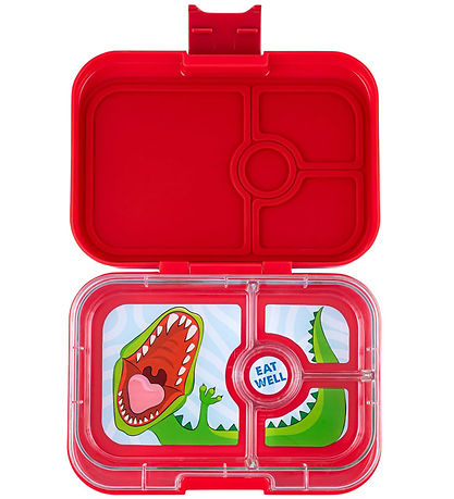 Yumbox Nestisbox M. 4 romm - Bento Panino - Wow Red Dino