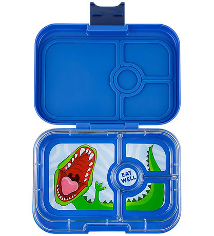 Yumbox Nestisbox M. 4 herbergi - Bento Panino - Surf Blue - Dino