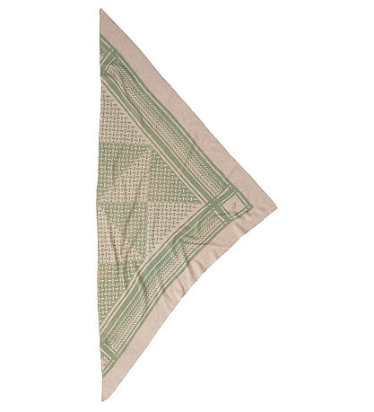 Lala Berlin Scarf - 162x85 - Triangle Puzzle - Dune/Sage